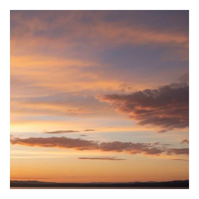 Sky background - Golden Hour with Scattered clouds (4)