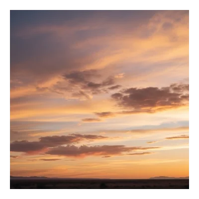 Sky background - Golden Hour with Scattered clouds (7)