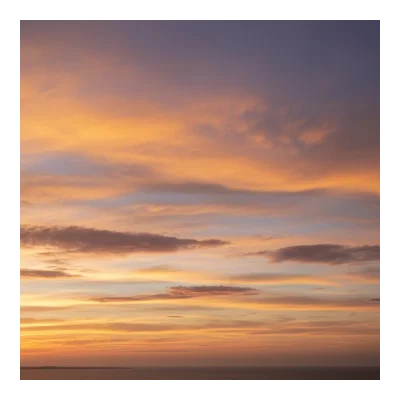 Sky background - Golden Hour with Scattered clouds (8)