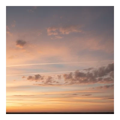 Sky background - Golden Hour with Scattered clouds (11)
