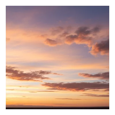 Sky background - Golden Hour with Scattered clouds (12)