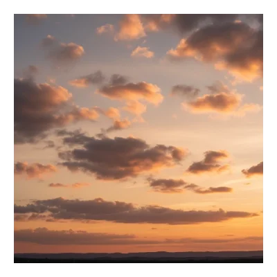 Sky background - Golden Hour with Scattered clouds (16)