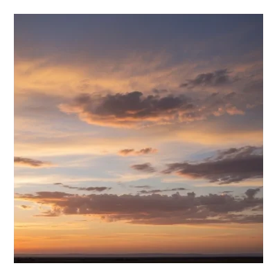 Sky background - Golden Hour with Scattered clouds (18)