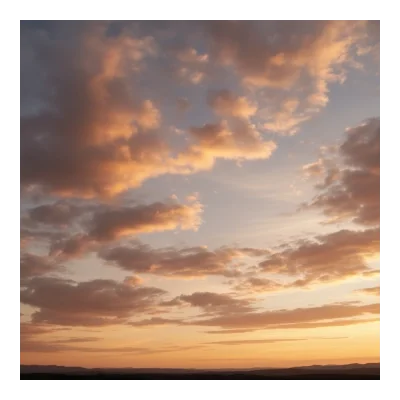 Sky background - Golden Hour with Scattered clouds (19)