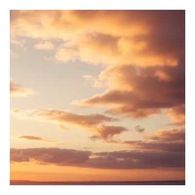 Sky background - Golden Hour with Scattered clouds (21)