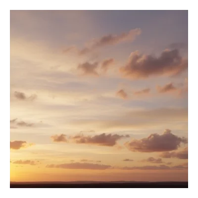 Sky background - Golden Hour with Scattered clouds (22)