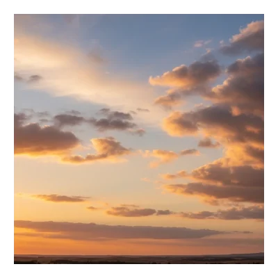 Sky background - Golden Hour with Scattered clouds (23)
